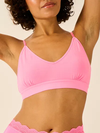 Stripe & Stare T-shirt Bra In Hot Pink