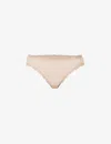 Stripe & Stare Mid-rise Pack Of Four Stretch-modal Briefs In Black