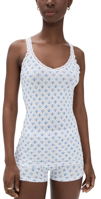 Stripe & Stare X Marea Lace Cami Marea Flower Sprig In White