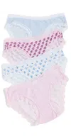 Stripe & Stare X Marea Original Knicker Four Pack Marea Flower Sprig In Multi