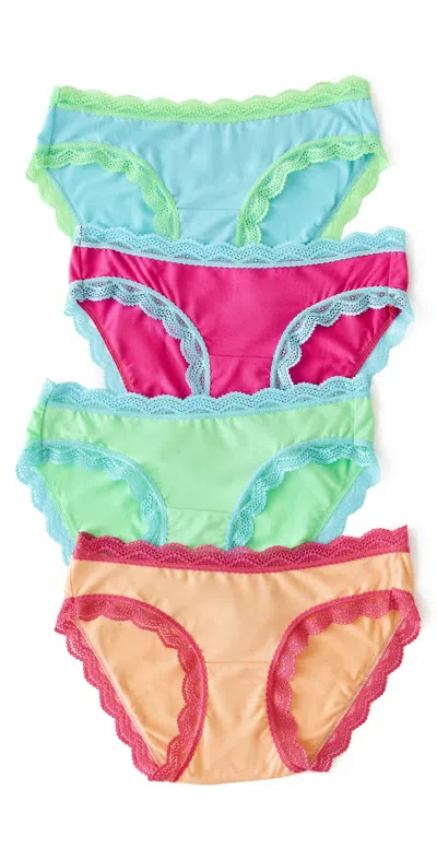 Stripe & Stare Original Knicker Four Pack Art Brights