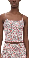 Stripe & Stare Pointelle Cami Daisytrail In Daisytrail