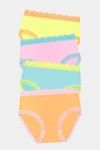 Stripe & Stare High Rise Knicker Four Pack In Multi