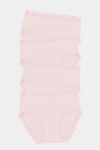 Stripe & Stare High Rise Knicker Four Pack In Pink A Boo