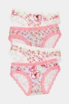 Stripe & Stare The Original Knicker Four Pack Pastel Poppy In Pastel Poppy