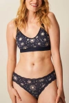 Stripe & Stare T-shirt Bra & Knicker Set In Starburst