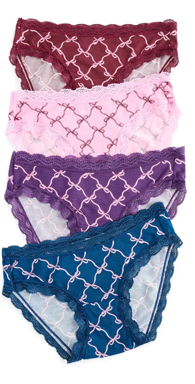 Stripe & Stare The Original Knickers Four Pack Say It With A Bow