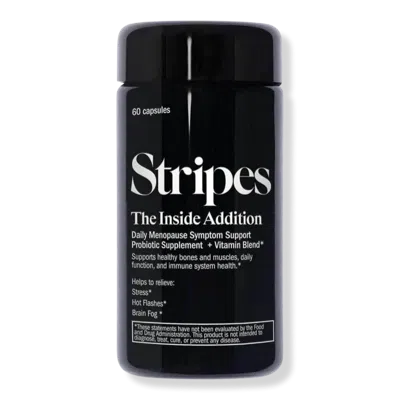 Stripes Beauty By Naomi Watts The Inside Addition Daily Menopause Symptom Support Probiotic Supplement + Vitamin Blend In Black