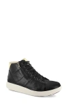 STRIVE STRIVE CHATSWORTH II LEATHER HI-TOP SNEAKER WITH FAUX FUR TRIM