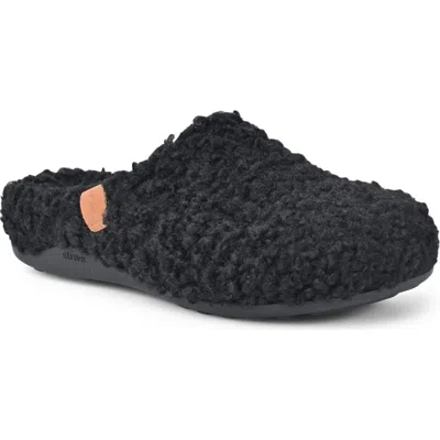 Strive Copenhagen Genuine Shearling Mule In Black Ii