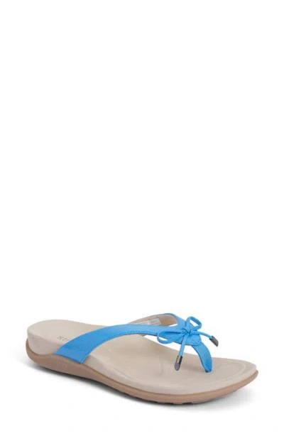 Strive Island Ii Bow Water Resistant Thong Slide Sandal In Blue