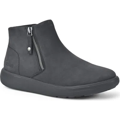 Strive Mayfair Leather Bootie In Black Ii