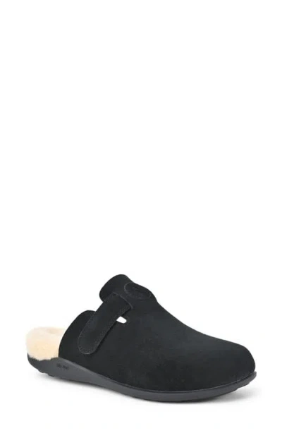 Strive Oslo Ii Faux Shearling Slipper In Black
