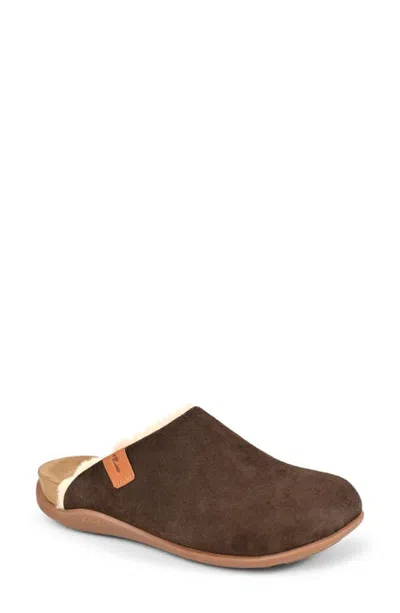 Strive Stockholm Water Resistant Suede Clog In Chocolate