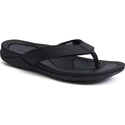 Strive Wave Waterproof Flip Flop In Black