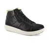 Strive Chatsworth Ii Leather Hi-top Sneaker With Faux Fur Trim In Black