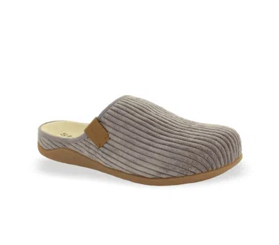 Strive Women's Copenhagen Slipper In Mushroom Cord In Gray