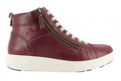 Strive Women's Kensington High Top Sneaker In Merlot In Multi