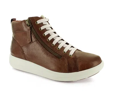 Strive Women's Kensington Sneakers - Wide In Dark Tan In Multi