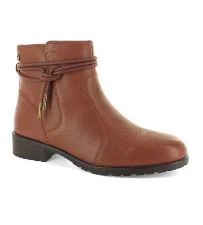 Strive Women's Lambeth Orthotic Ankle Boots In Rust In Brown