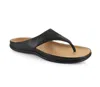 STRIVE WOMEN'S MAUI THONG SANDALS IN BLACK