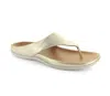 Strive Women's Maui Thong Sandals In Gold Metalic In Multi