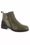 Strive Sandringham Leather Boots In Olive In Multi