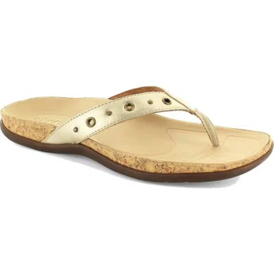 Strive Women's Saria Sandals In Gold Metalic In Brown