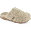 Strive Zara Faux Fur Slipper In Neutral