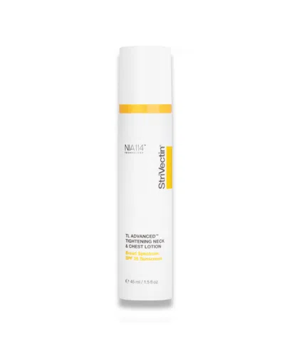 Strivectin Tl Advanced Tightening Neck And Chest Lotion Broad Spectrum Spf 35, 1.5 Oz. In Transparent