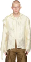 Strongthe Beige Flag Hoodie In Off White