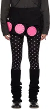 Strongthe Black Ball Miniskirt In Black/ Pink