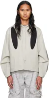 Strongthe Gray & Black Shield Jacket In Grey / Black
