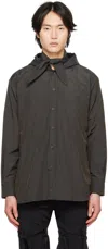 Strongthe Ssense Exclusive Black Self-tie Shirt In Black
