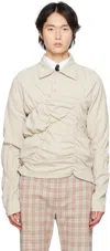 Strongthe Ssense Exlusive Beige Palm Shirt In Beige