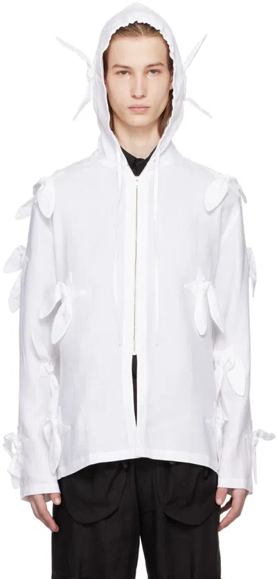 Strongthe White Star Knot Hoodie