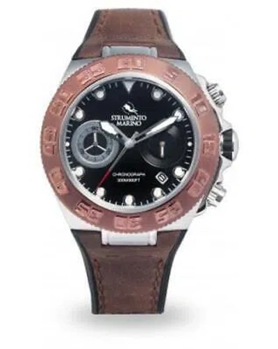 Pre-owned Strumento Marino Watch Sm111l/ss/mr/mr