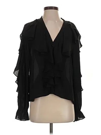 Pre-owned Strut & Bolt 3/4 Sleeve Blouse In Black
