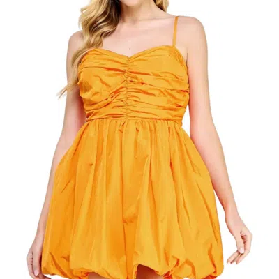 Strut & Bolt Balloon Skirt Dress In Tangerine In Orange