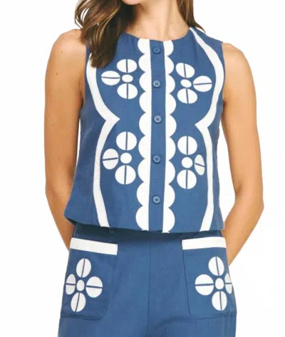 Strut & Bolt Blaire Floral Set In Blue