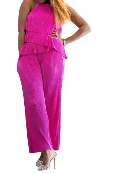 Strut & Bolt Bliss Jumpsuit In Berry In Pink