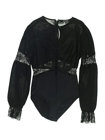 Pre-owned Strut & Bolt Bodysuit In Black
