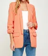 Strut & Bolt Boyfriend Blazer In Coral
