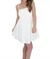 Strut & Bolt Braid-trimmed Mini Dress In Off-white In White