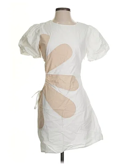 Pre-owned Strut & Bolt Casual Dress In Ivory