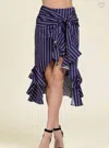 Strut & Bolt Dani Skirt In Navy In Blue