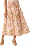 Strut & Bolt Ever After Floral Maxi Skirt In Pink Multi In Pink