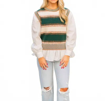 Strut & Bolt Finley Top In Green