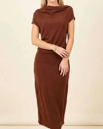 Strut & Bolt Georgina Sleeveless Dress In Burgundy In Multi