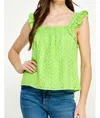 Strut & Bolt Grace Sleeveless Top In Green In Green